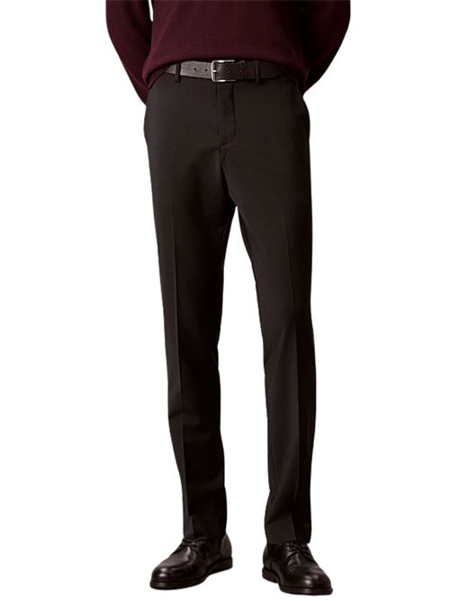 Pantalone da abito misto lana slim fit Calvin Klein | LV14LD904GUB1